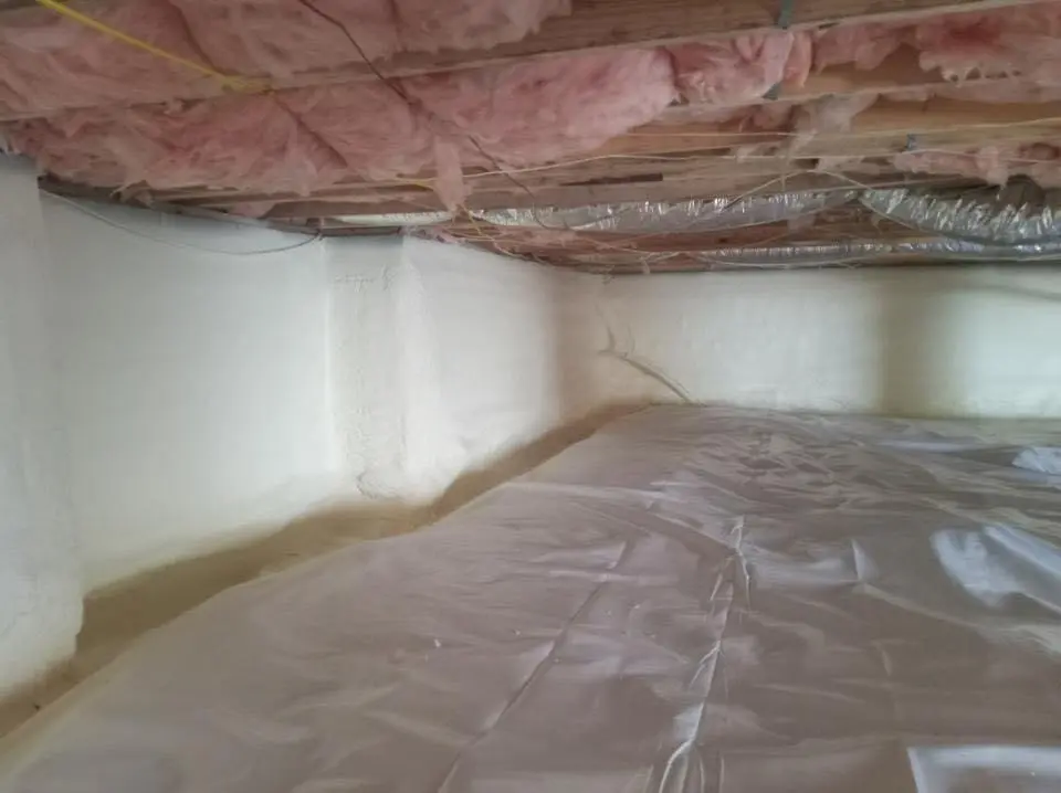 Crawl space encapsulation with closed-cell spray foam for Roof Waterproofing in Alpena